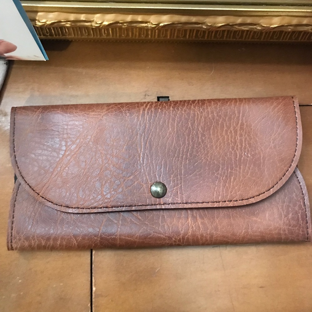 Leather Makeup Case/Handmade & Vintage